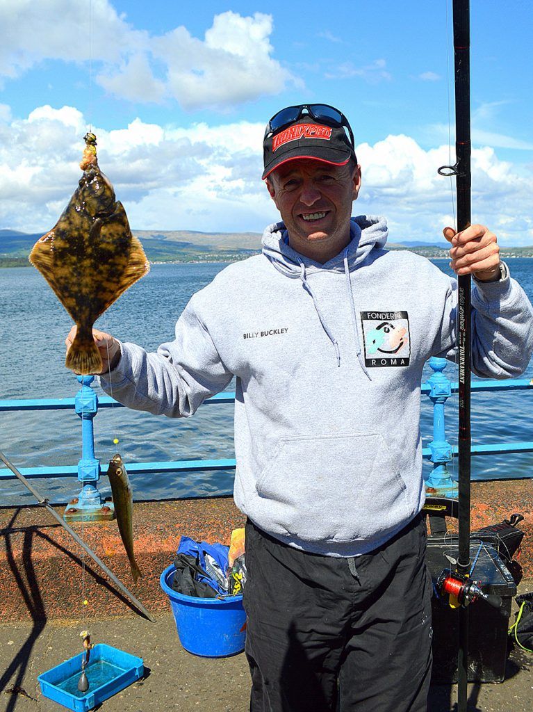 Billy Buckley with a flounder from the Clyde